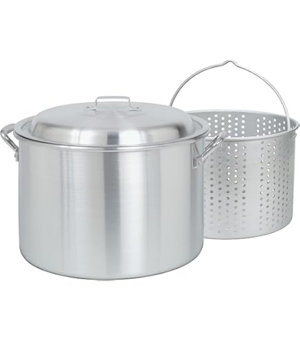 Amazon.com: Bayou Classic 4042 42-qt Aluminum Stockpot w/Basket